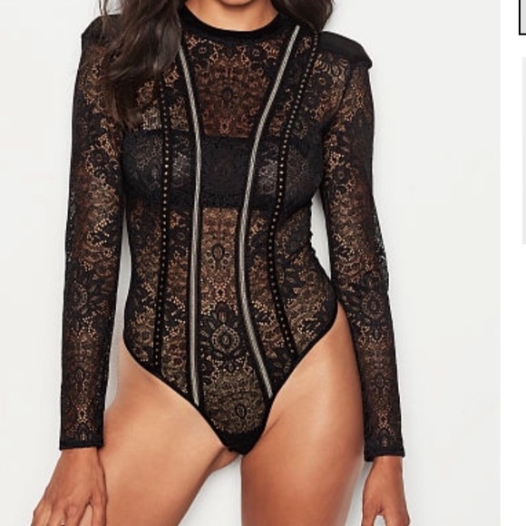 Victoria’s Secret Very Lace Sexy BODYSUIT NEW - Picture 1 of 7